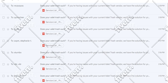 send 500 emails one by one manually for you