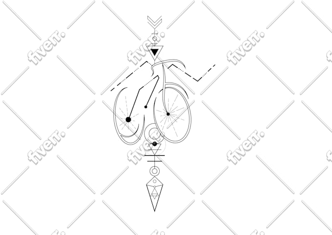 Design a meaningful geometric tattoo in my style by Jayometry Fiverr