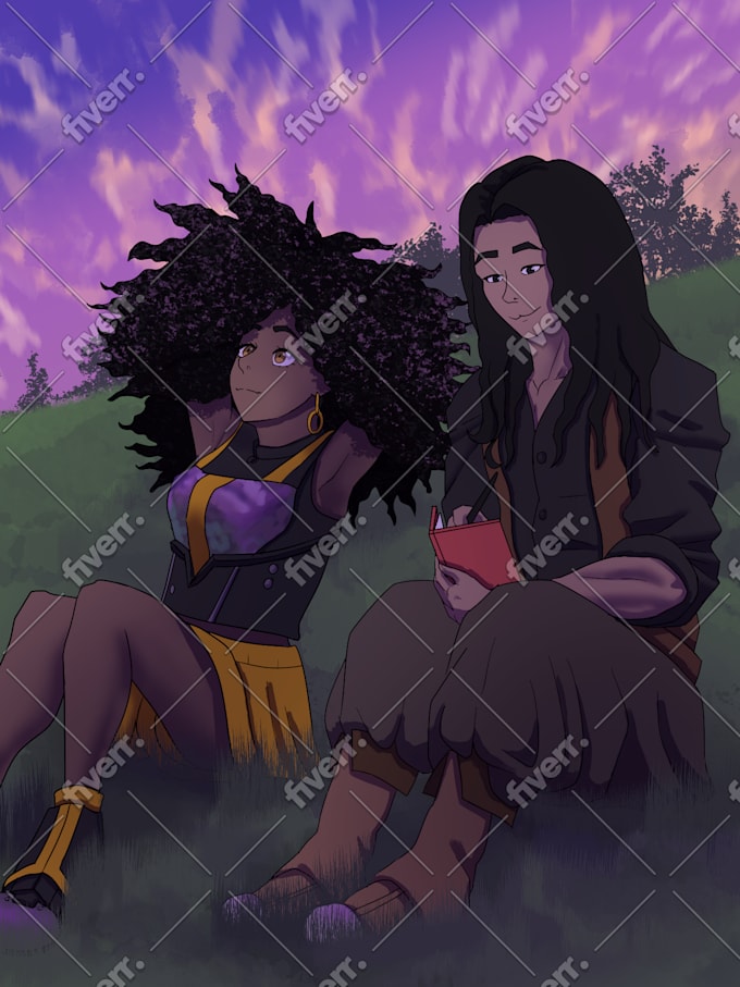 draw multiple anime characters in a stupendous picture