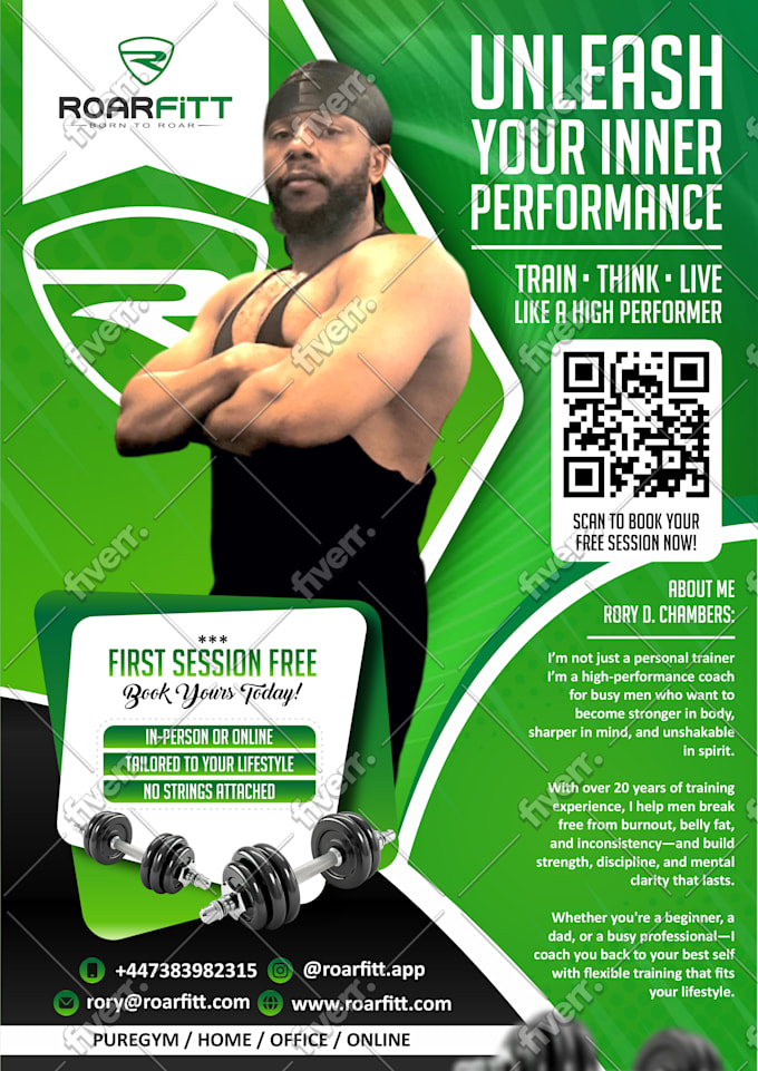 Template Free Personal Trainer Poster Online Free Gym Trainer