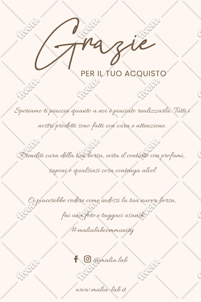 design amazon thank you card, product insert card