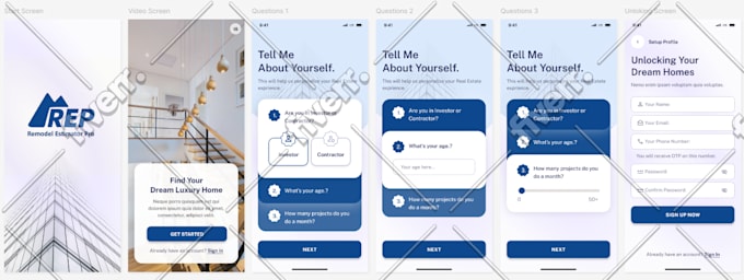 Prototype, wireframe, mockup ui ux in figma by Umerfreelance17 | Fiverr