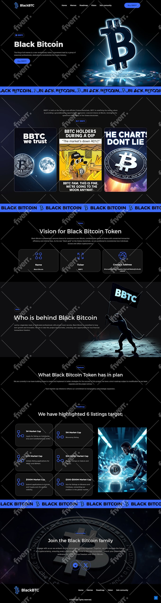 Design crypto landing page, nft website, crypto website, tokenomics, roadmap  by Talha_web11 | Fiverr