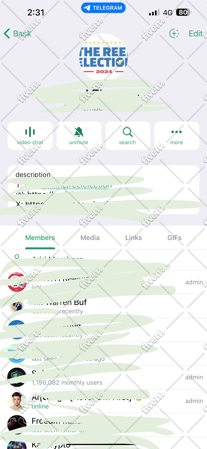 Be your telegram group admin or moderator in your any crypto project by  Antor492 | Fiverr