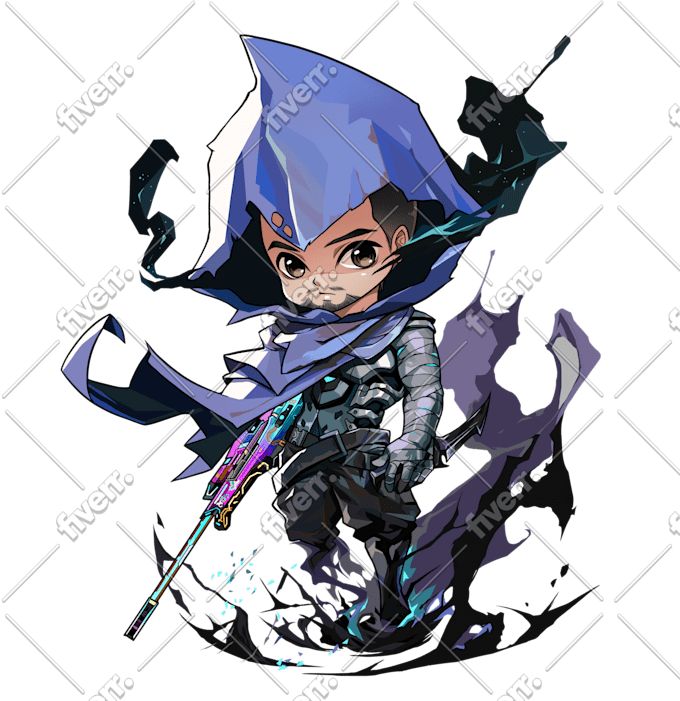 Draw cute chibi anime character for you by Reshamelia Fiverr