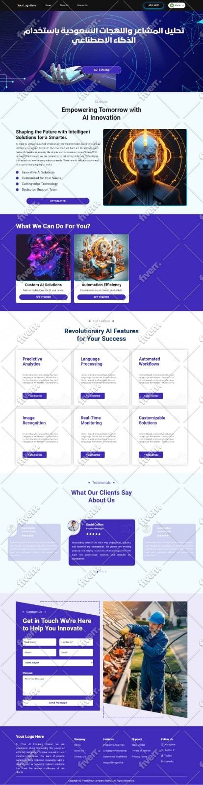 design website responsive using html CSS bootstrap javascript website