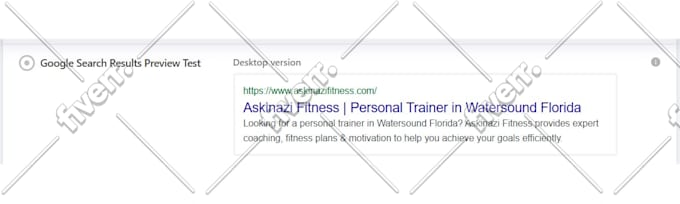 perform onsite SEO on your website and improve score