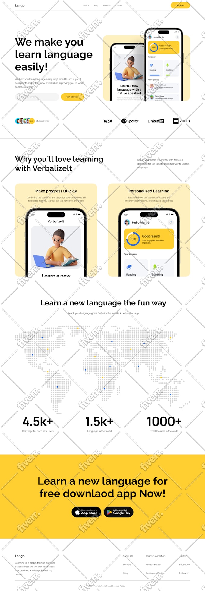 Do website ui ux design and mobile app ui ux design by Masouddurrani ...