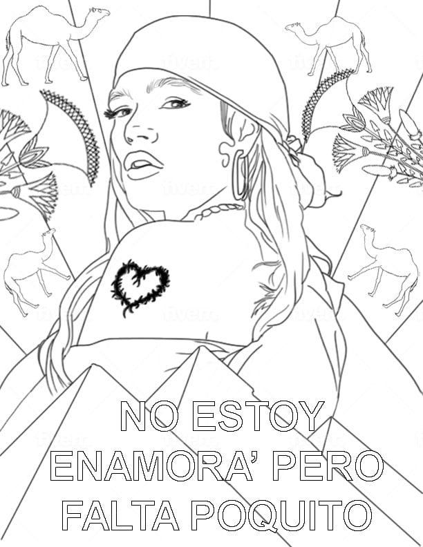 Cardi B Coloring Pages for Kids