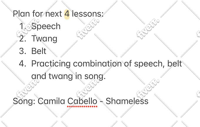 Provide singing lessons for different levels by Varya231 Fiverr