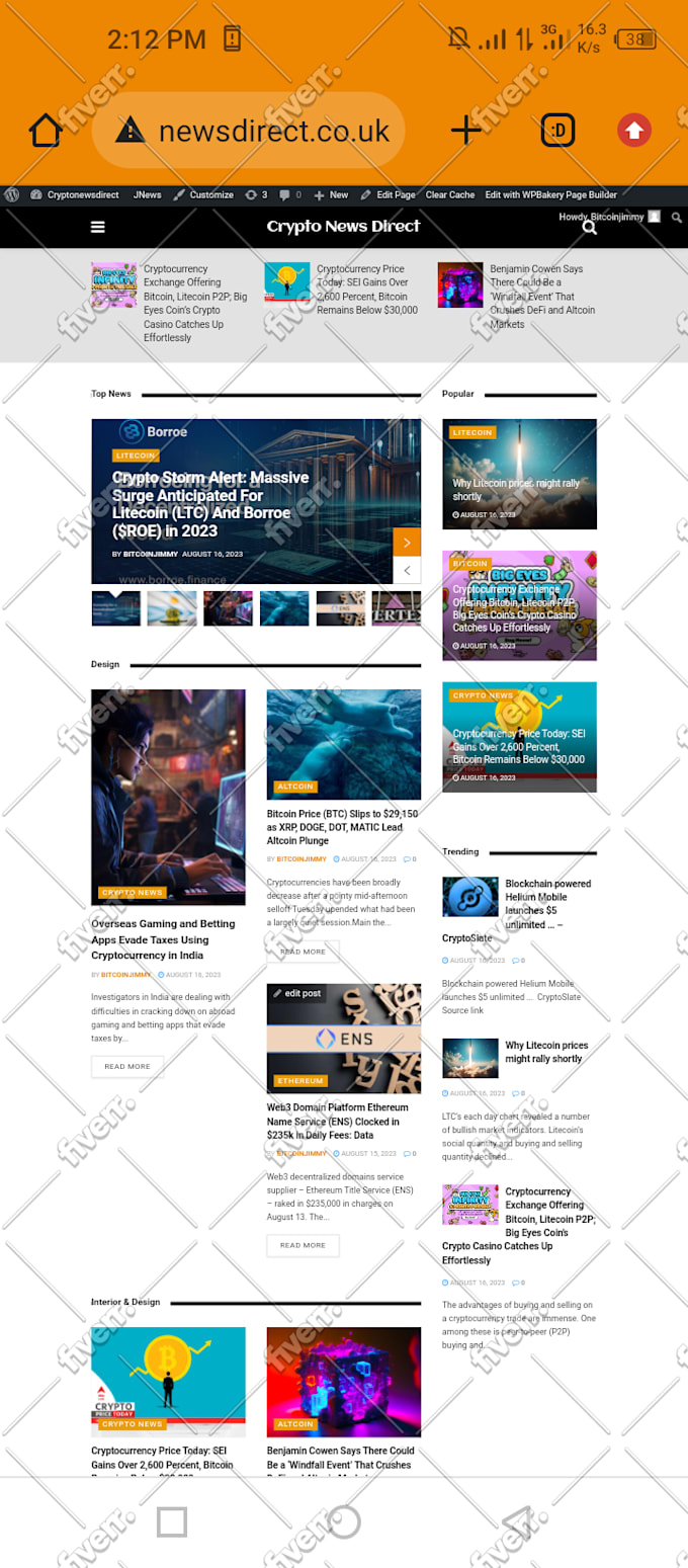 build autopilot crypto bitcoin news site for passive income