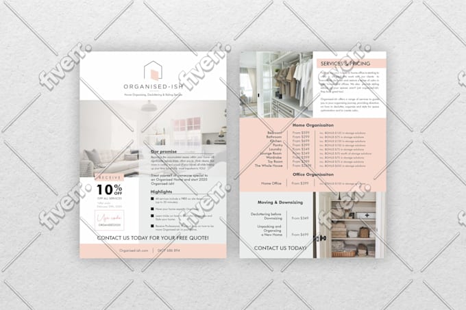 design professional media kit, flyer, brochure