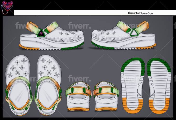 Custom best sale shoe drawing
