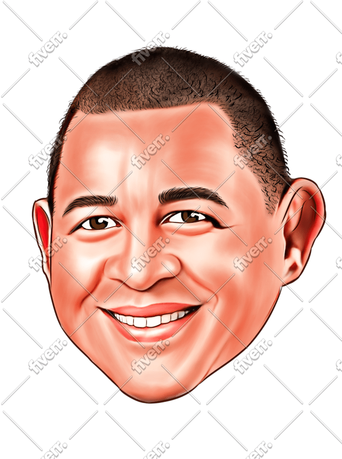Design caricature logo, cartoon, portrait, watercolor style by