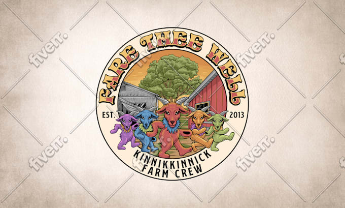 I will do vintage logo design retro with hand drawn illustration - Image 5