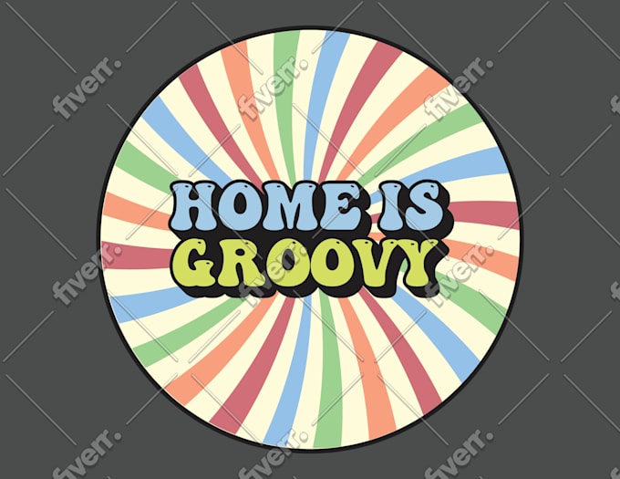 Design anni '70 retrò, psichedelico, hippie, funky font tipografia