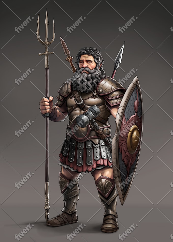 Fantasy Warrior Concept Art Mercenary Concept Art By Mozmarto On