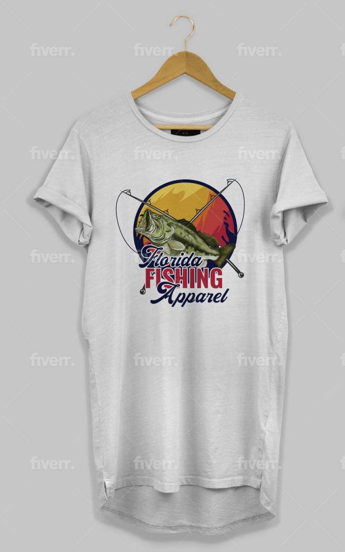 Design fishing and outdoor artwork illustration t shirt by