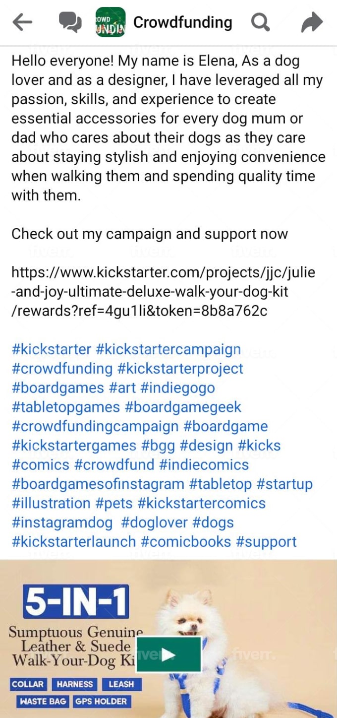 Gogo leash kickstarter top