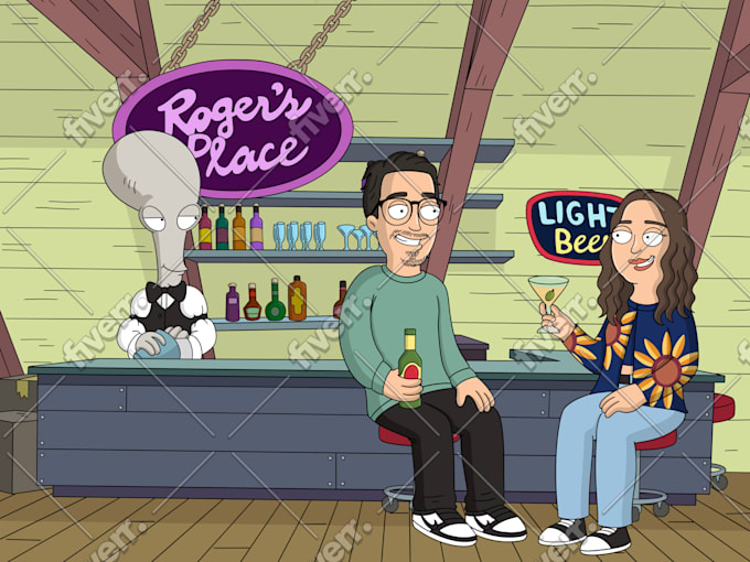 american dad cartoon drawing