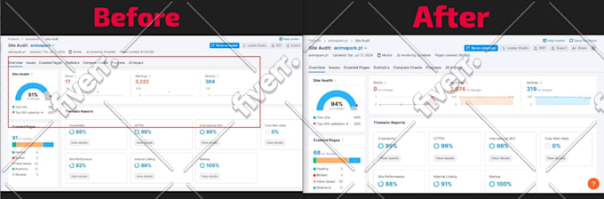 I will fix semrush errors and site audit issues - Image 4