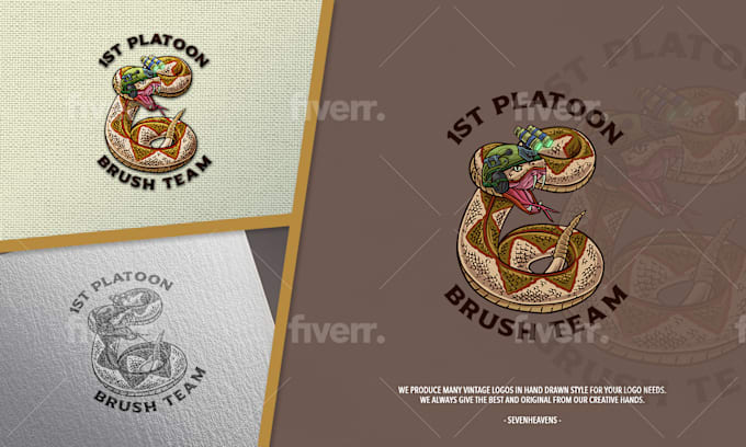 I will design amazing vintage logo with hand drawn illustration - Image 9