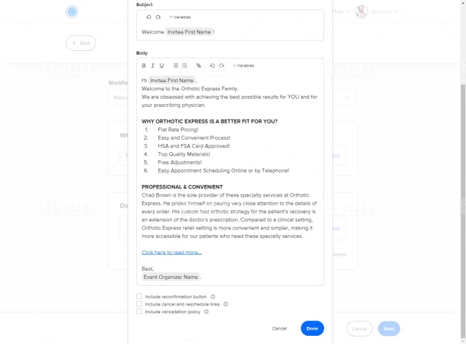 Setup integrate your appointment booking system calendly acuity