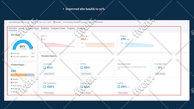 I will fix semrush errors and site audit issues - Image 8