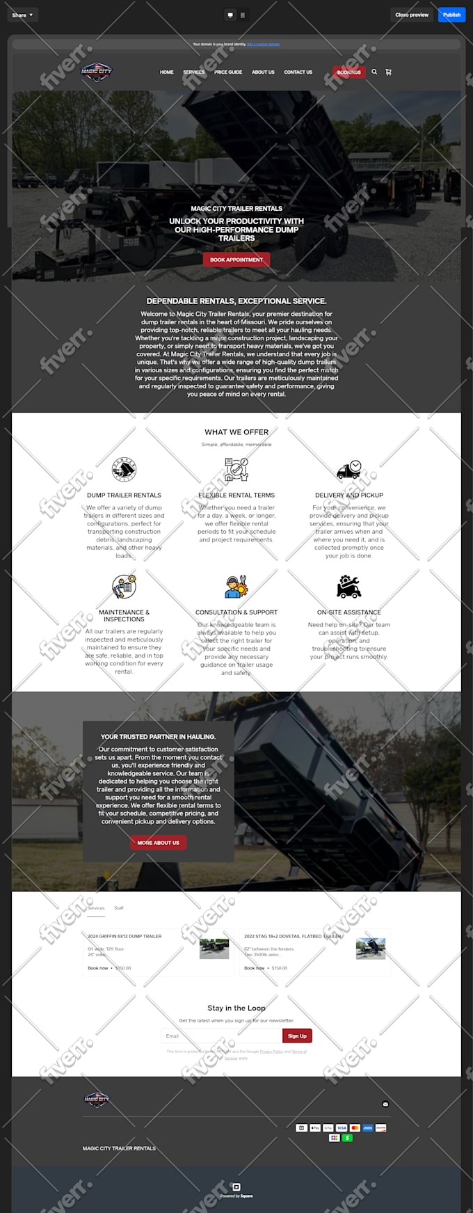 I will square website square online store square website design - Image 4