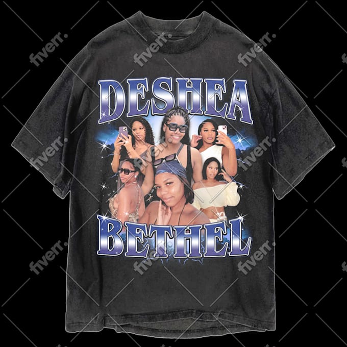 Personalisiertes Retro Rap T-Shirt - Selbst Gestalten Mit Fotos & Text