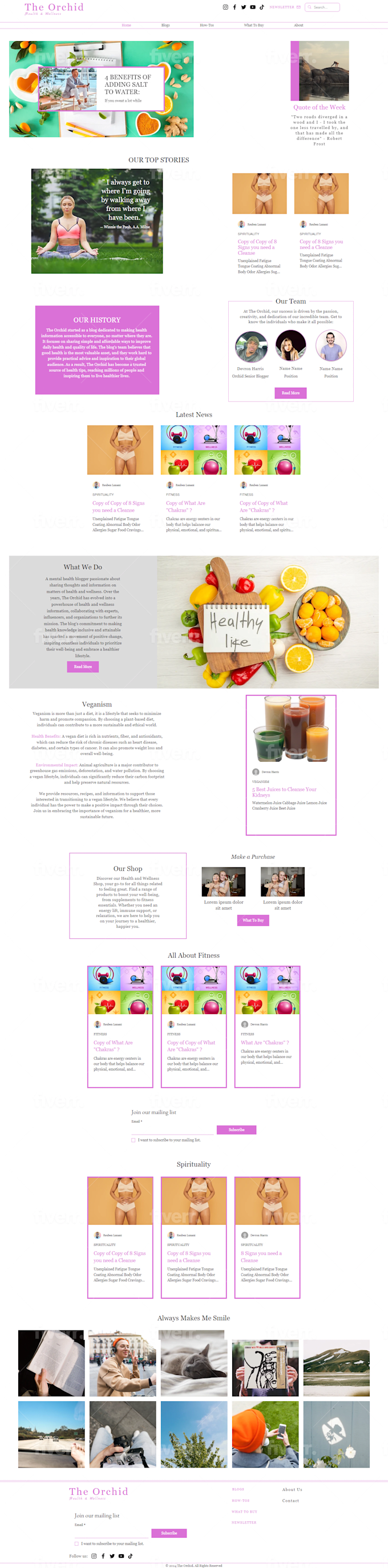do wix blog design and redesign