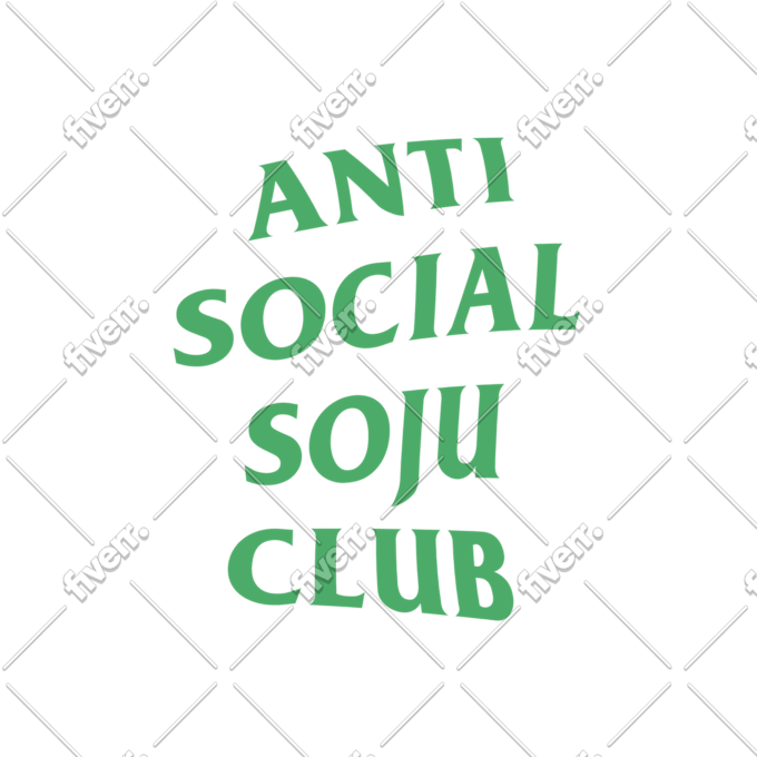 Create an anti social social club inspired logo by Showmetype Fiverr