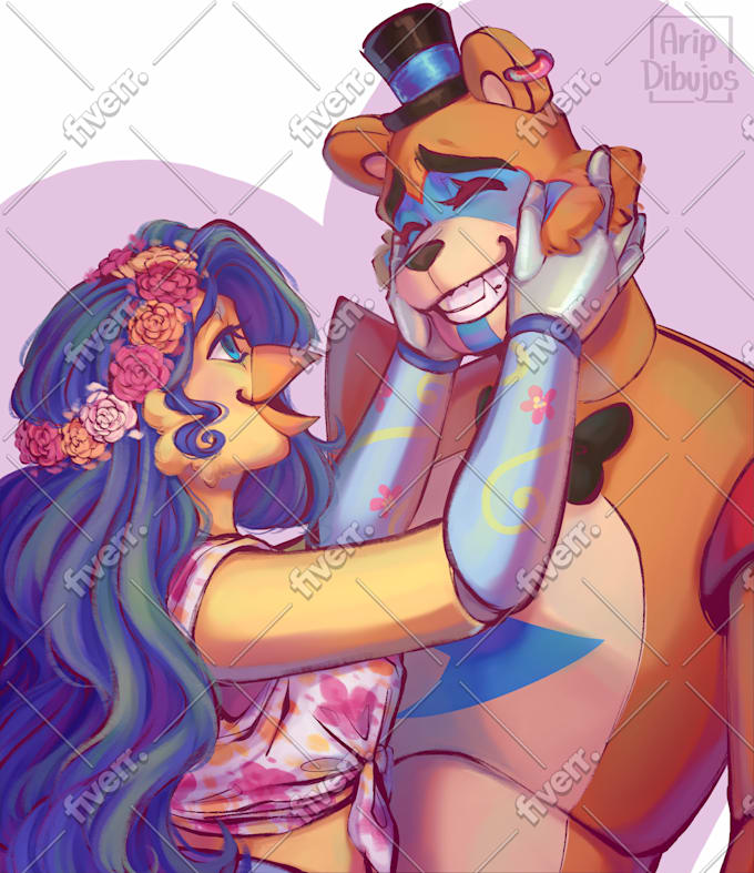 Toy Freddy Fanart Toy Freddy Canvas Print