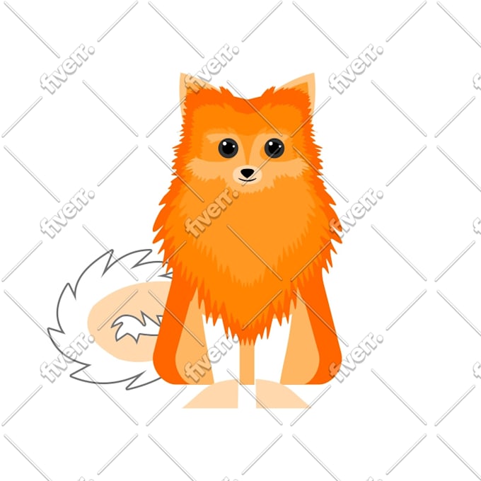 draw your pet as flat icon