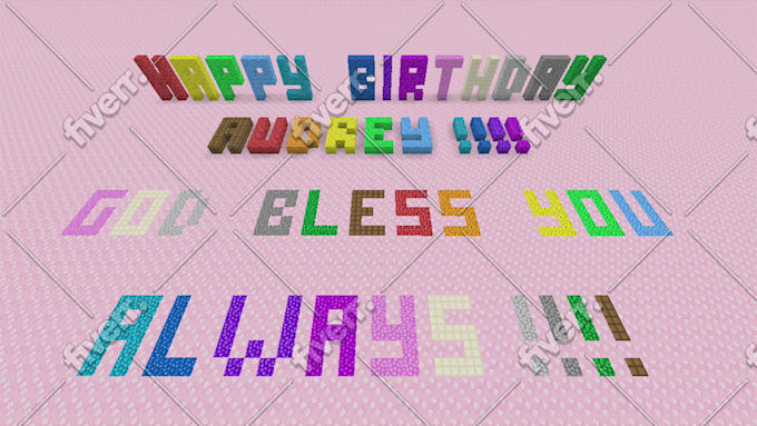write you a personalized message in minecraft