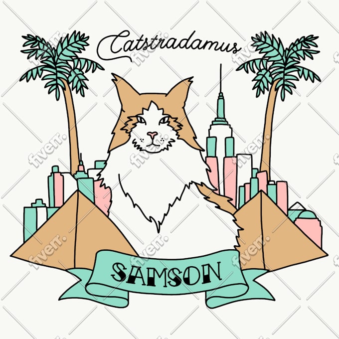 design a custom illustration for merchandising