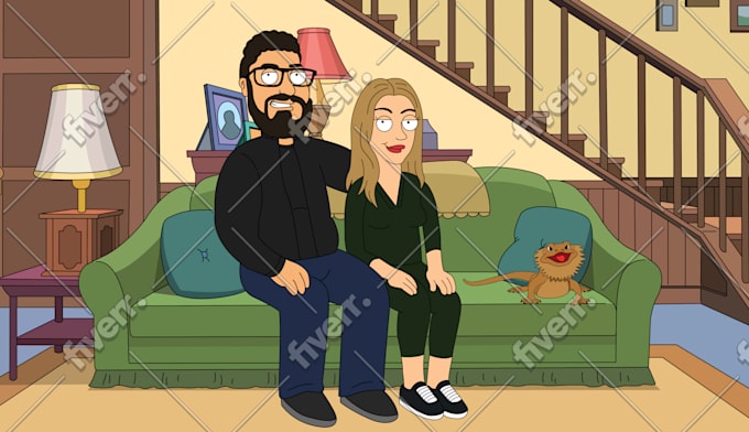 Draw You Like Family Guy Cartoon Character By Diana Design