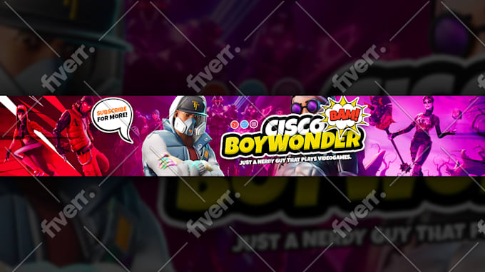 Create Awesome Gaming Youtube Banner Or Channel Art By Techyvishal15