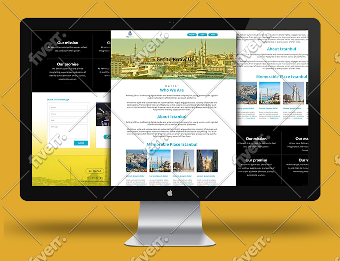 Design unique and ultra modern web template psd by Enuhaque