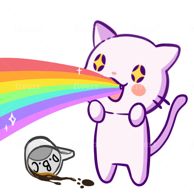 coloring page princess cat kawaii style cute anime cartoon drawing  illustration vector doodle 7215472 Vector Art at Vecteezy