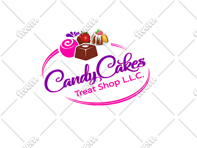 Make Candy Chocolate Sweet Bakery Ice Cream Or Food Logo By
