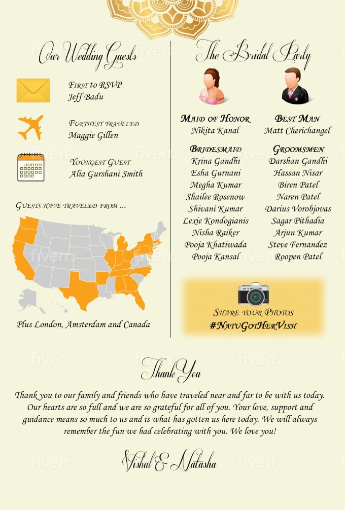 Design Your Elegant Wedding Program By Natoyachung