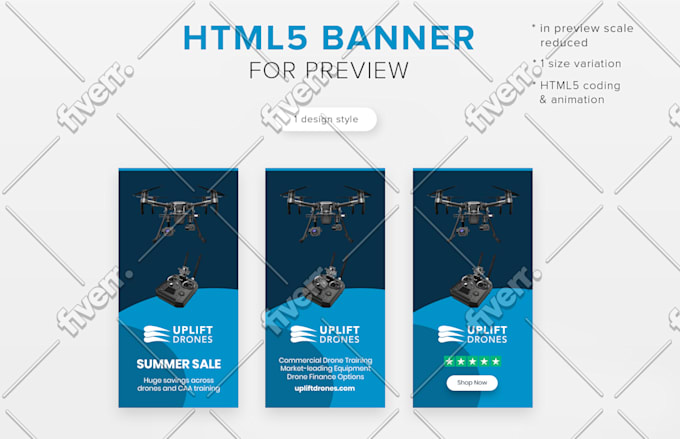 Create Html5 Animated Ad Banner In One Size By Asyaartyomova