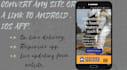convert your website into an android app