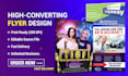 design professional flyer, poster, brochure for business marketing