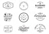 do minimal retro vintage logo for t shirt and clothing brand