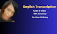 transcribe audio and video files accurately in english