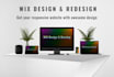 design or redesign your website in wix