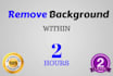 remove background within 2 hours