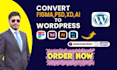 redesign wordpress website, customize website, fix issues